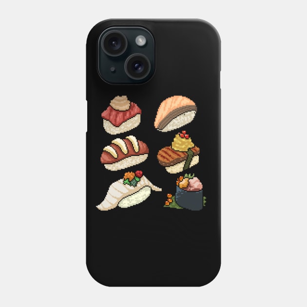 Pixel Sushi Phone Case by Mako Design 