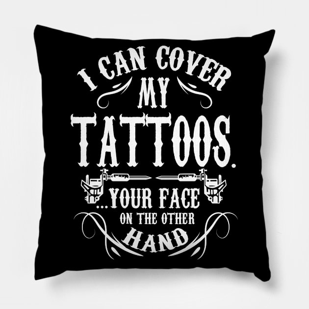 I can cover my tattoos Pillow by nektarinchen