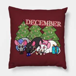 December Rats Pillow