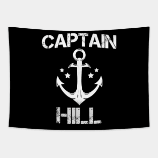 Captain hill funny birthday personalized surname clan gift Tapestry