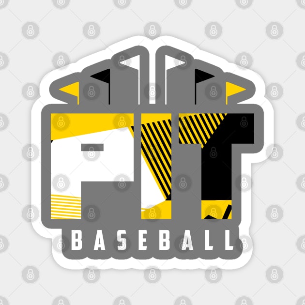 PIT Baseball Ballpark Magnet by funandgames