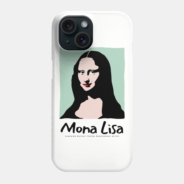 Retro Mona Lisa Phone Case by KewaleeTee