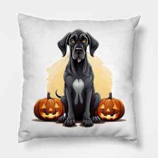 Halloween Great Dane Dog #4 Pillow