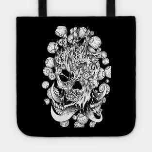 Skull and eyes Tote