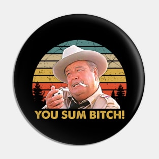 Retro Smokey Sumbitch Movie Gift For Men Women Pin