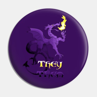 Non-Binary Dragon Pin