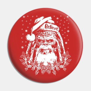 bigfoot santa Pin