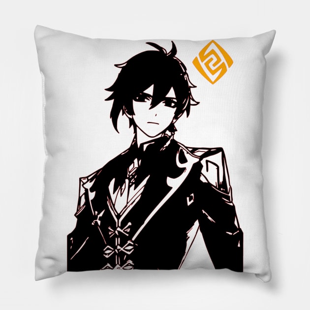 Zhongli Genshin Impact Pillow by OtakuPapercraft