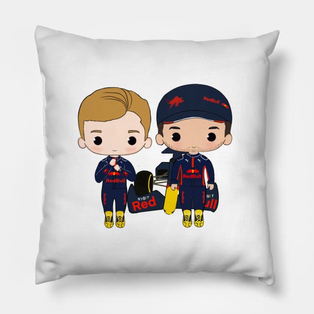 Cute temmates Pillow by cutedrivers