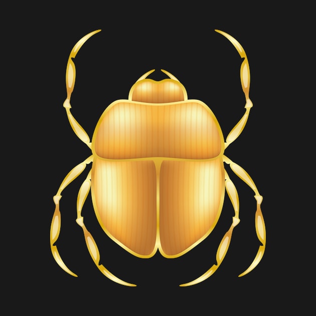 Ancient Egypt beetle Egyptian gods symbol by Anonic