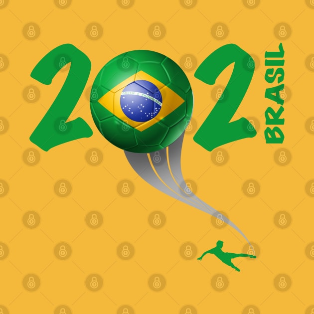 Brazil Copa America Soccer 2021 by DesignOfNations