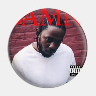 Kendrick Lamar - DAMN. Tracklist Album Pin