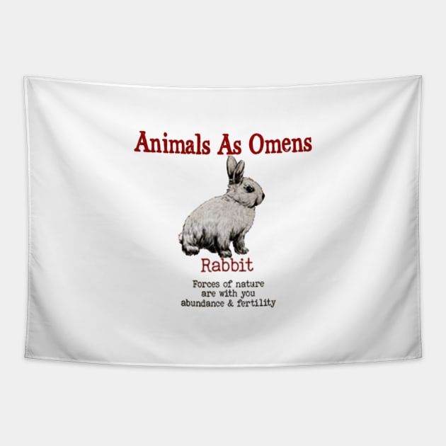 ANIMAL OMEN RABBIT Tapestry by RangerScots