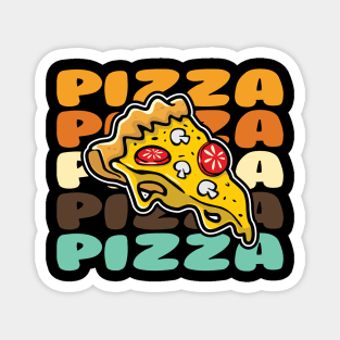 Pizza Retro Vintage Magnet