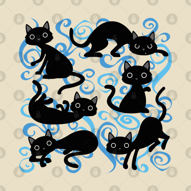 many black cats positions by Brash Ideas