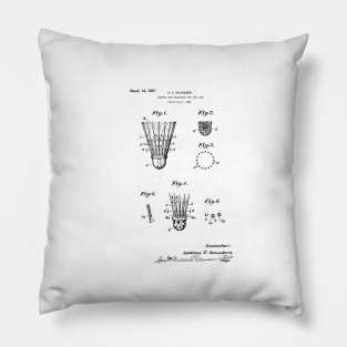 Badminton patent drawing Pillow