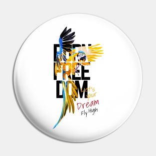 born freedom macaw parrot Pin