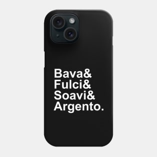 italian horror directors 2 Phone Case