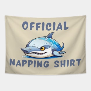 Napping shirt shark Tapestry