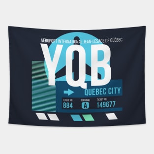 Quebec City (YQB) Airport // Sunset Baggage Tag Tapestry