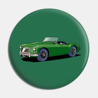 MGA Roadster in green Pin