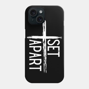 Set Apart Christian Cross Design Phone Case