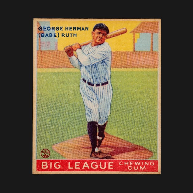 Babe Ruth 1933 Goudey (Swinging) by BlackBoxHobby