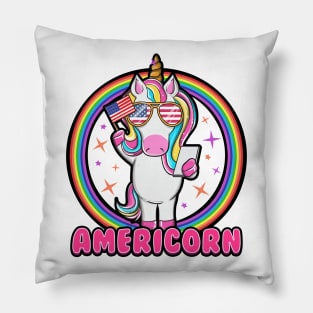 Funny Americorn T-shirt Pillow