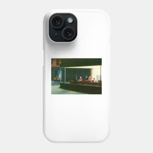 NIghthawks by Edward Hopper and Jack Torrance Phone Case