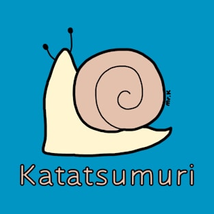 Katatsumuri (Snail) Japanese design in color T-Shirt