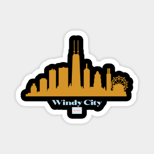 Chicago- Windy City Magnet