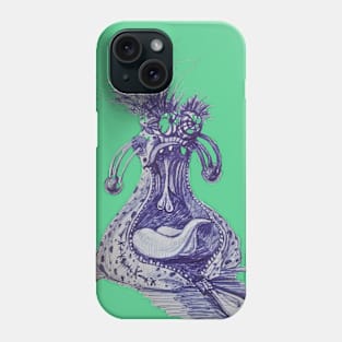 Zip Monster - Abstract gaming sharp monster zip pocket orc wallet goblin Phone Case