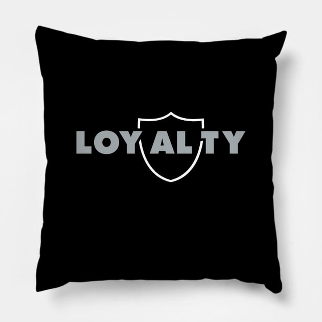 Loyalty Raiders Pillow by fatdesigner