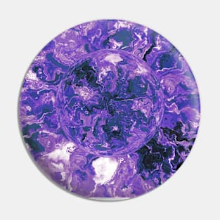 February Birthstones Gemstone Amethyst Pin