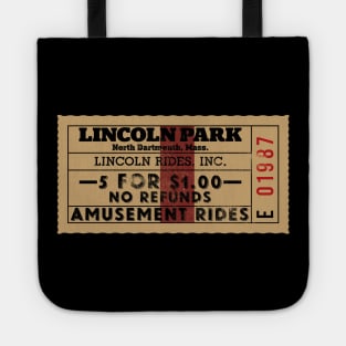 Lincoln Park Amusement Park Admission Ticket Retro Tote