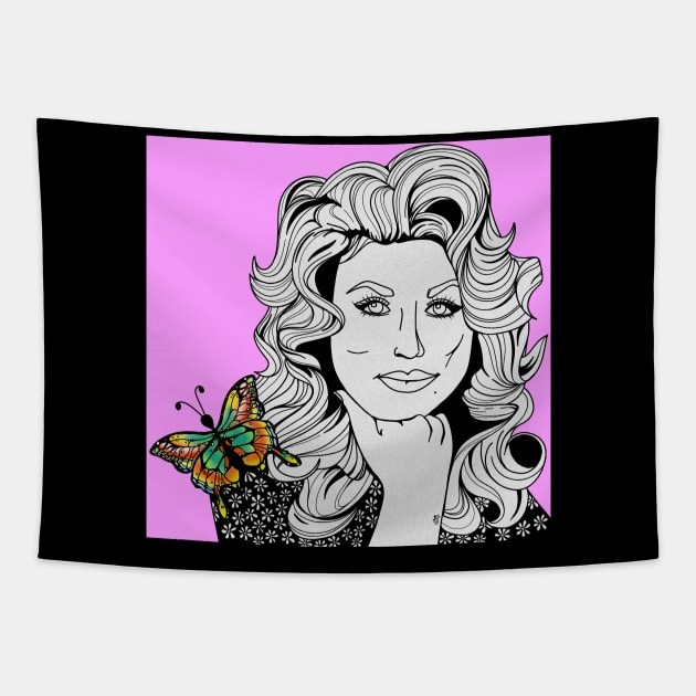 Dolly Parton - Pink Tapestry by vswizzart