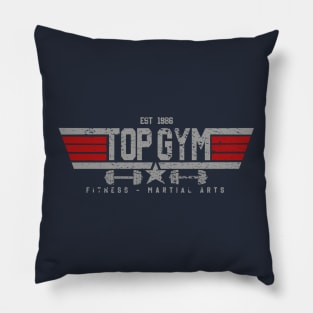 Top Gym Distressed Grey Pillow
