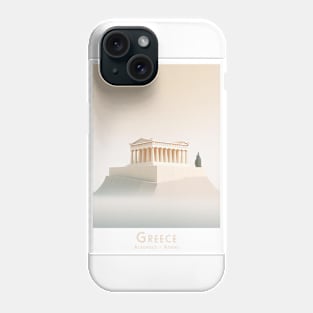 Minimal  Serene Acropolis Athens Poster Phone Case