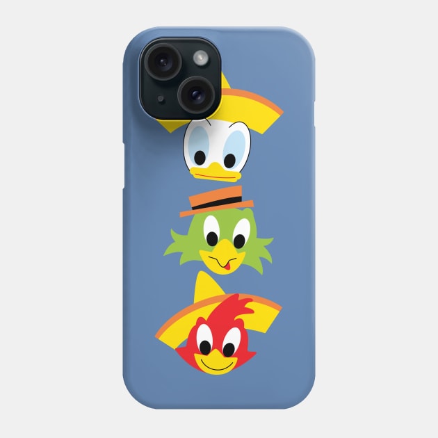 The Three Caballeros Phone Case by Vicener