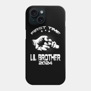 First Time Lil Brother Est 2024  Father's Day Phone Case