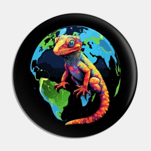 Gecko Earth Day Pin