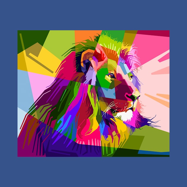 Polygonal lion by NancyJov