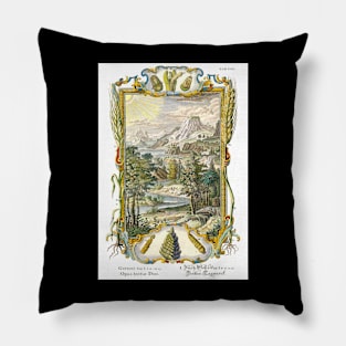 Mountains Ocean Stream - Work of the Third Day - Physica Sacra Pillow