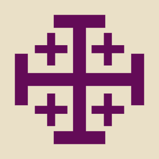 Jerusalem Cross (purple) T-Shirt