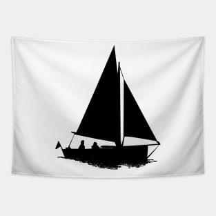 Minimal Boat Design Tapestry