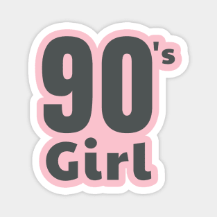 Nostalgic 90's Girl Graphic Design | Growing up in the 90s. Magnet