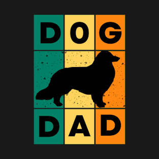 VINTAGE COLLIE DOG DAD T-Shirt