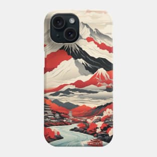 Iwate Japan Travel Vintage Tourism Poster Phone Case