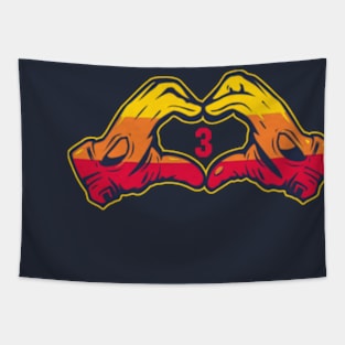 Jeremy Pena Heart Hands Tapestry