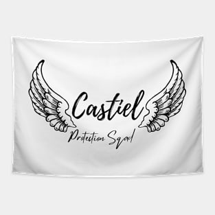 Castiel Protection Sqad  wings Tapestry